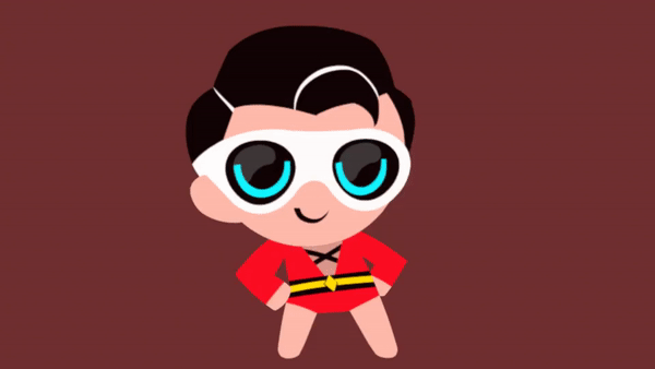 Plastic Man doing the Helltaker dance